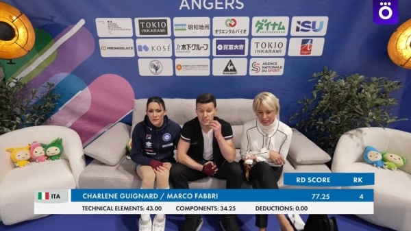 Итальянские фигуристы Шарлен Гиньяр и Марко Фаббри возмутились оценками на Гран-при: что случилось, судейство, причины Итальянские фигуристы Шарлен Гиньяр и Марко Фаббри возмутились оценками на Гран-при: что случилось, судейство, причины
